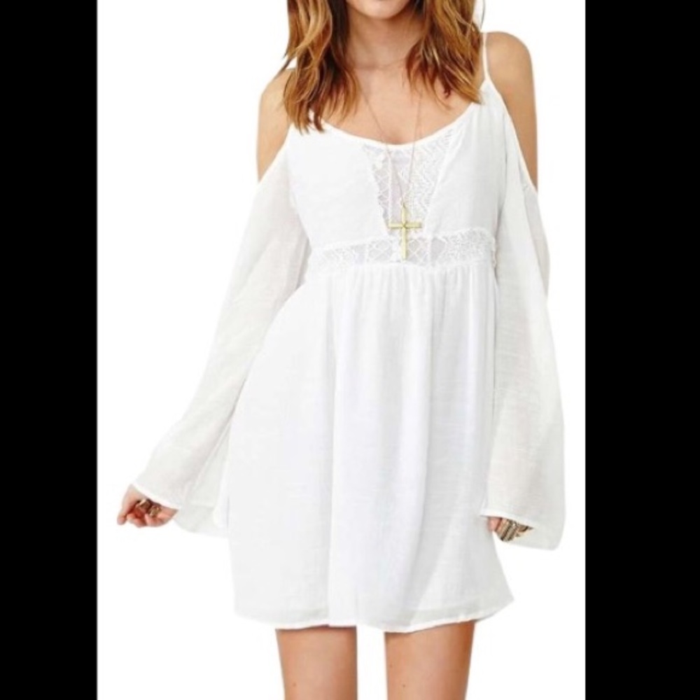 Honey Punch cold shoulder dress